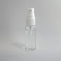 Clear spray bottle of body mist