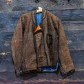 Cocoa wool-blend coat