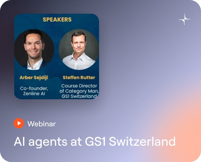 Zenline at GS1 Webinar on AI agents in Category Management