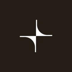 Zenline star, white on espresso